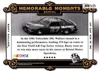 2007 Press Pass Legends - Memorable Moments Gold #MM 5 Rusty Wallace Back