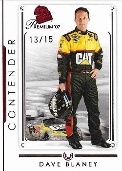 2007 Press Pass Premium - Red #R20 Dave Blaney Front