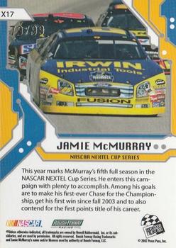2007 Press Pass Stealth - Chrome Exclusives #X17 Jamie McMurray Back