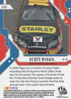 2007 Press Pass Stealth - Chrome Exclusives #X20 Scott Riggs Back