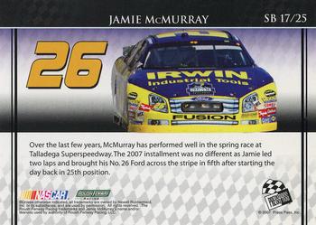 2007 Press Pass VIP - Sunday Best #SB 17 Jamie McMurray Back