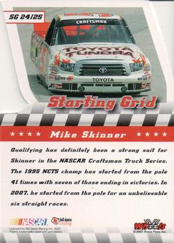 2007 Wheels American Thunder - Starting Grid #SG 24 Mike Skinner Back