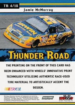 2007 Wheels American Thunder - Thunder Road #TR 4 Jamie McMurray Back