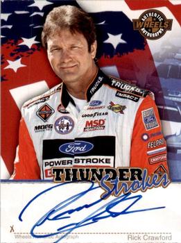2007 Wheels American Thunder - Thunder Strokes #NNO Rick Crawford Front