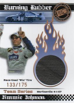 2008 Press Pass - Burning Rubber Teams #BRT 6 Jimmie Johnson Front