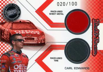 2008 Press Pass - Double Burner Metal-Tire #DB-CE Carl Edwards Front