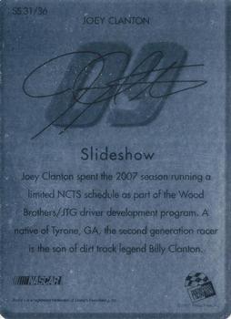 2008 Press Pass - Slideshow #SS31 Joey Clanton Back