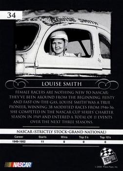2008 Press Pass Legends - Blue #34 Louise Smith Back