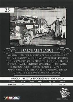 2008 Press Pass Legends - Bronze #35 Marshall Teague Back