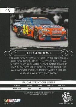 2008 Press Pass Legends - Bronze #49 Jeff Gordon Back