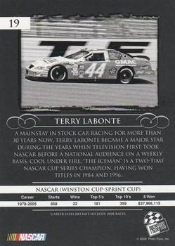 2008 Press Pass Legends - Gold #19 Terry Labonte Back