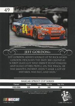 2008 Press Pass Legends - Gold #49 Jeff Gordon Back