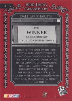 2008 Press Pass Legends - IROC Champions #IC-12 Dale Earnhardt Back