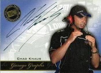 2008 Press Pass Speedway - Garage Graphs #GG-CK Chad Knaus Front