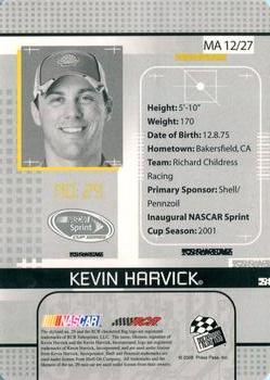 2008 Press Pass Stealth - Maximum Access #MA 12 Kevin Harvick Back