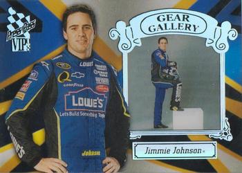 2008 Press Pass VIP - Gear Gallery Transparent #GGT 5 Jimmie Johnson Front