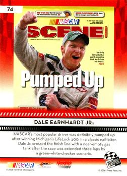 2009 Press Pass - Blue #74 Dale Earnhardt Jr. Back