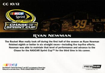 2009 Press Pass - Chase for the Sprint Cup #CC 10 Ryan Newman Back