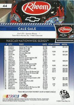 2009 Press Pass - Gold Holofoil #44 Cale Gale Back