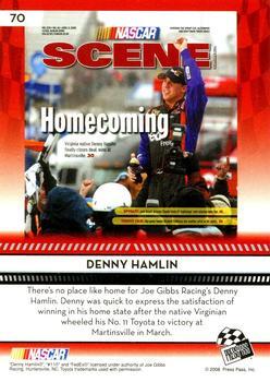 2009 Press Pass - Gold Holofoil #70 Denny Hamlin Back