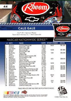 2009 Press Pass - Red #44 Cale Gale Back