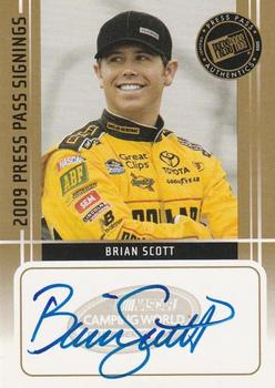 2009 Press Pass - Signings Gold #NNO Brian Scott Front