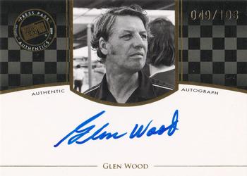 2009 Press Pass Legends - Autographs Gold #NNO Glen Wood Front