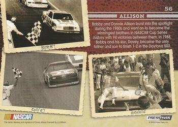 2009 Press Pass Legends - Holofoil #56 Bobby Allison/Davey Allison/Donnie Allison Back