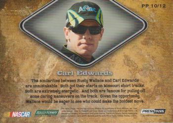 2009 Press Pass Legends - Past and Present #PP 10 Rusty Wallace/Carl Edwards Back
