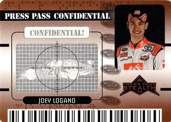 2009 Press Pass Stealth - Press Pass Confidential Confidential! #PC 13 Joey Logano Front