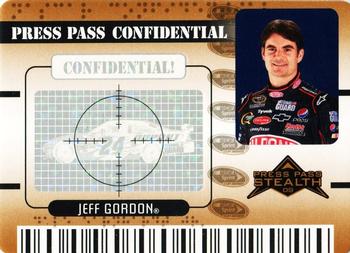 2009 Press Pass Stealth - Press Pass Confidential Confidential! #PC 16 Jeff Gordon Front