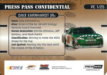 2009 Press Pass Stealth - Press Pass Confidential Confidential! #PC 1 Dale Earnhardt Jr. Back