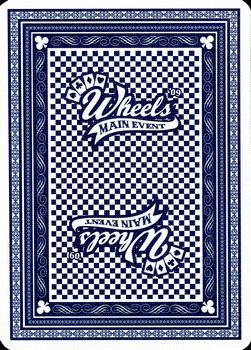 2009 Wheels Main Event - Playing Cards Blue #Q♦ Jeff Burton Back