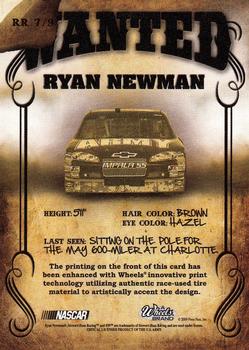 2009 Wheels Main Event - Renegade Rounders Wanted #RR 7 Ryan Newman Back