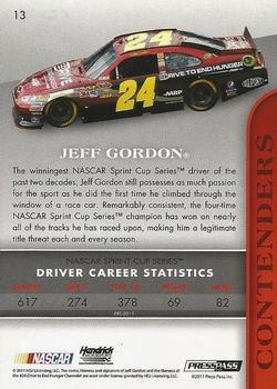 2011 Press Pass Premium #13 Jeff Gordon Back