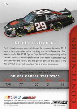 2011 Press Pass Premium #16 Kevin Harvick Back