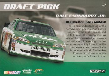 2011 Press Pass Premium #67 Dale Earnhardt Jr.'s Car Back