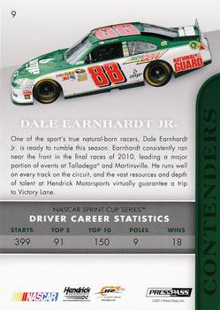 2011 Press Pass Premium #9 Dale Earnhardt Jr. Back