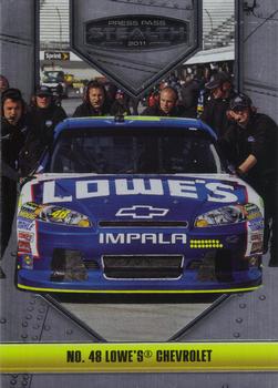 2011 Press Pass Stealth #8 No. 48 Lowe's Chevrolet Front