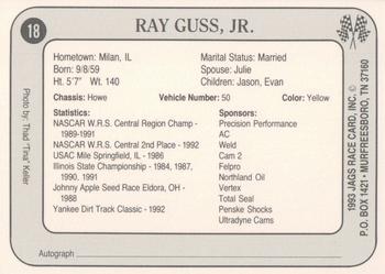 1993 Jags #18 Raymond Guss Jr. Back