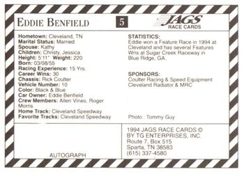 1994 Jags #5 Eddie Benfield Back