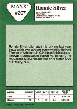 1989 Maxx #207 Ronnie Silver Back