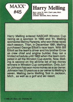 1989 Maxx #45 Harry Melling Back