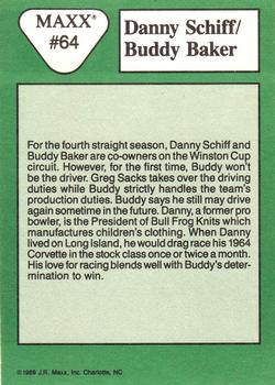 1989 Maxx #64 Danny Schiff / Buddy Baker Back