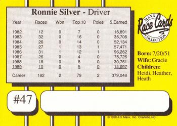 1990 Maxx #47 Ronnie Silver Back