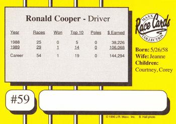 1990 Maxx #59 Ronald Cooper Back