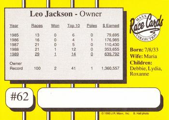 1990 Maxx #62 Leo Jackson Back