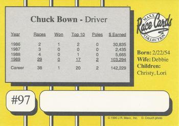1990 Maxx #97 Chuck Bown Back
