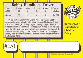 1990 Maxx #151 Bobby Hamilton Back