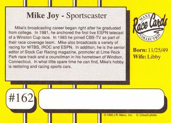 1990 Maxx #162 Mike Joy Back